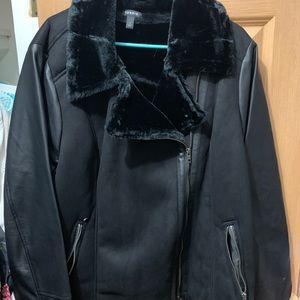 Black furry jacket torrid 4